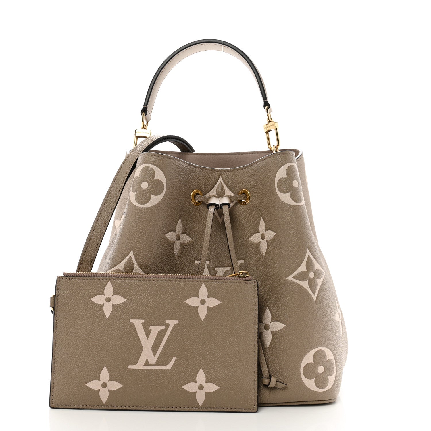 Louis Vuitton Empreinte Monogram Giant Neonoe MM Tourterelle Creme 3 of 11