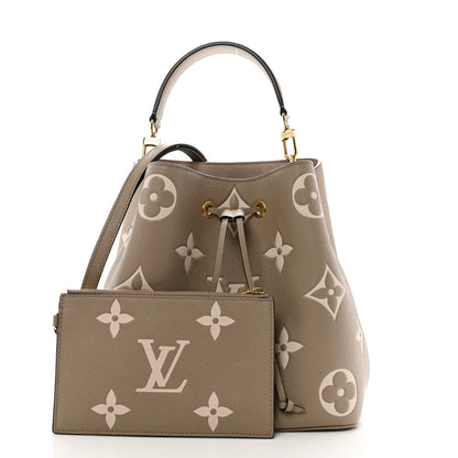 Louis Vuitton Empreinte Monogram Giant Neonoe MM Tourterelle Creme 3 of 11