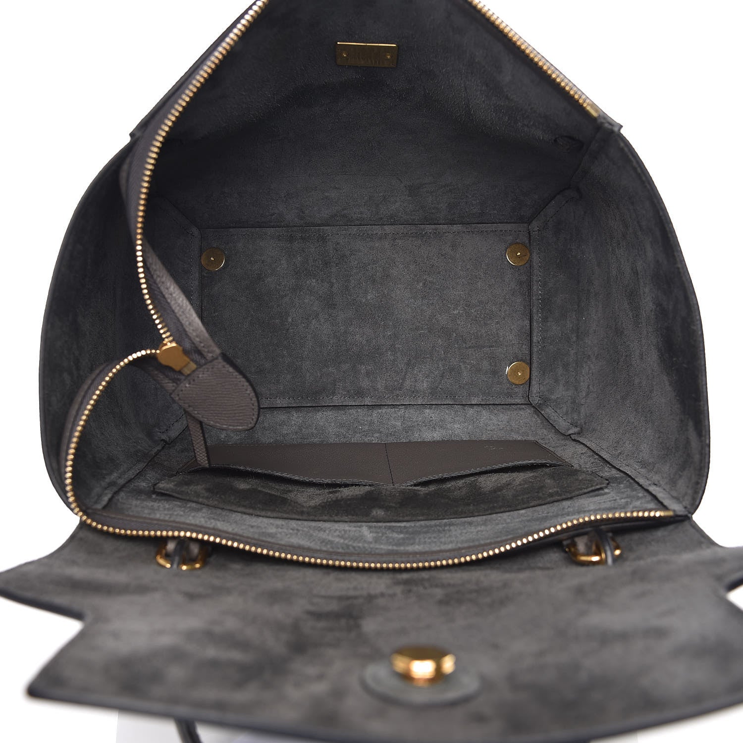 Celine Grained Calfskin Mini Belt Bag Grey 5 of 6