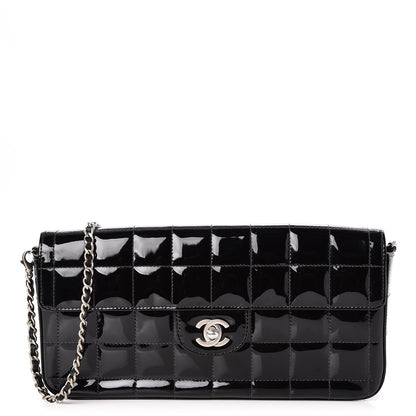 Chanel Patent East West Chocolate Bar Flap Black 1 of 7