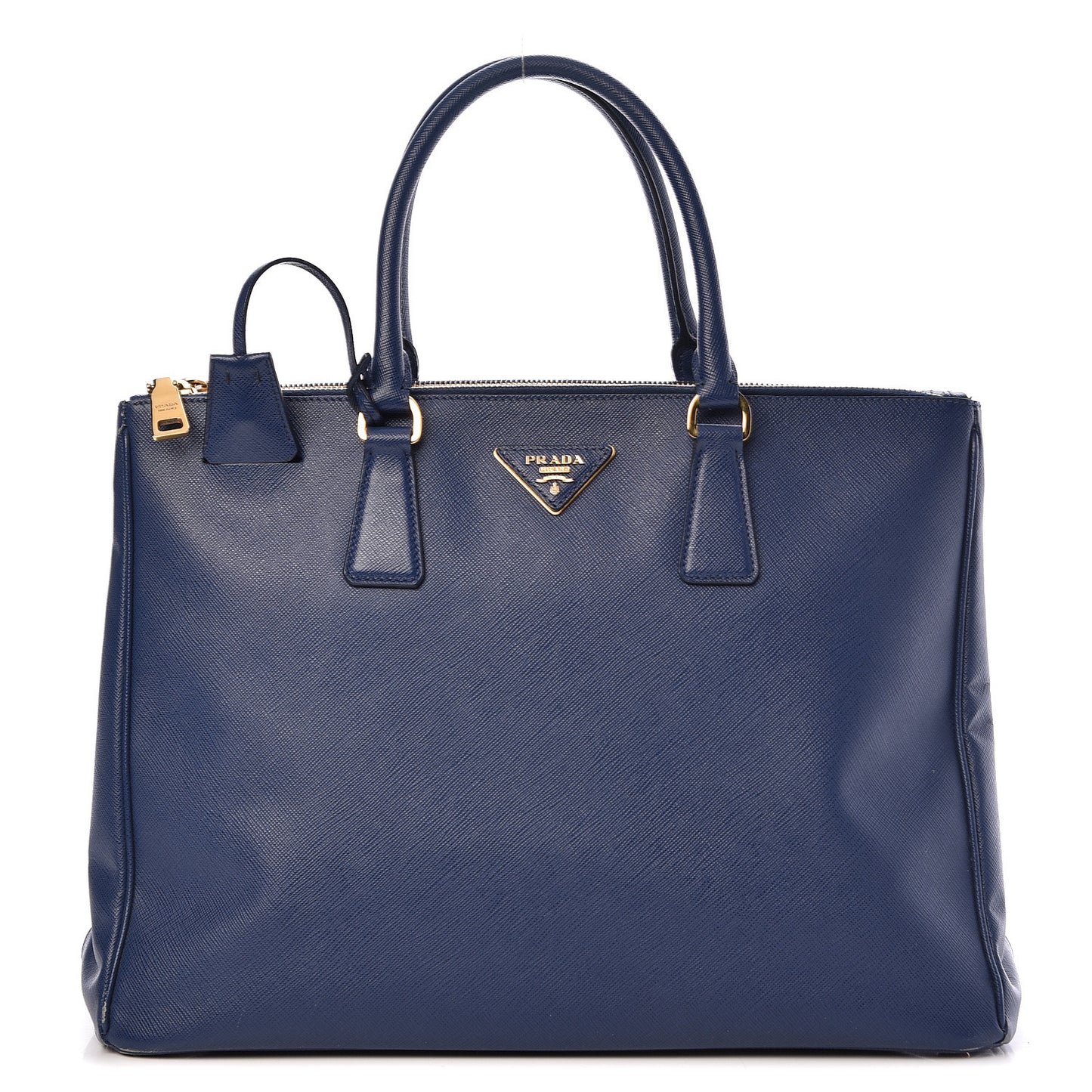 Saffiano Large Galleria Double Zip Tote Bluette