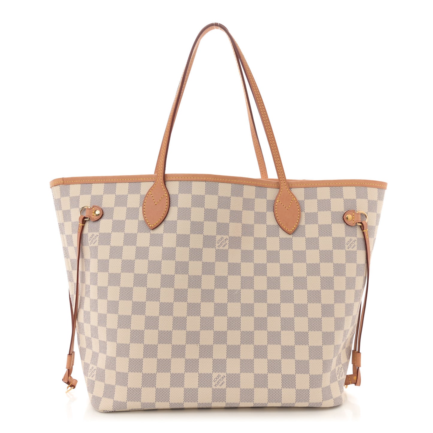 Damier Azur Neo Neverfull MM Rose Ballerine