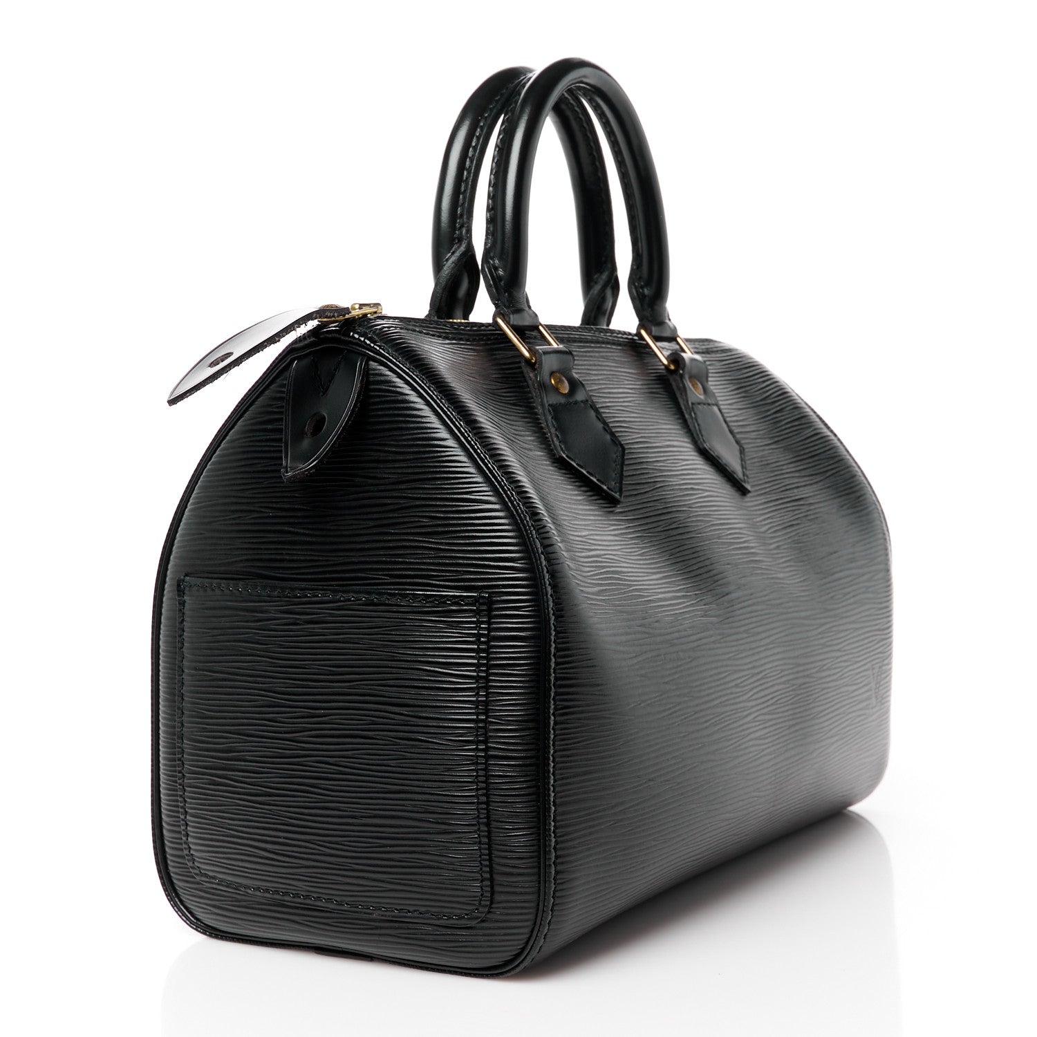 Louis Vuitton Epi Speedy 25 Black 3 of 14