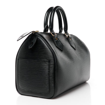 Louis Vuitton Epi Speedy 25 Black 3 of 14