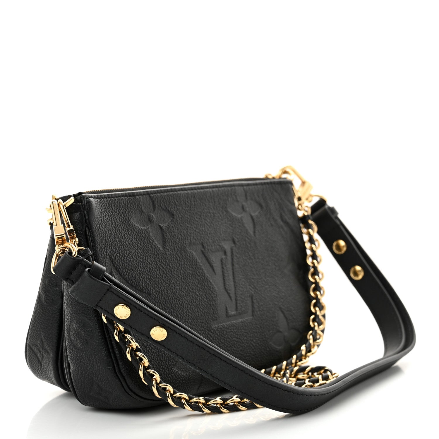 Louis Vuitton Empreinte Monogram Giant Multi Pochette Accessories Black 3 of 10