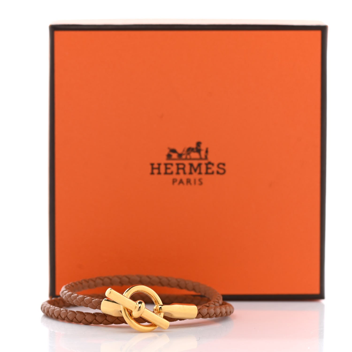 Hermes Swift Glenan Double Tour Bracelet T2 Gold 6 of 6