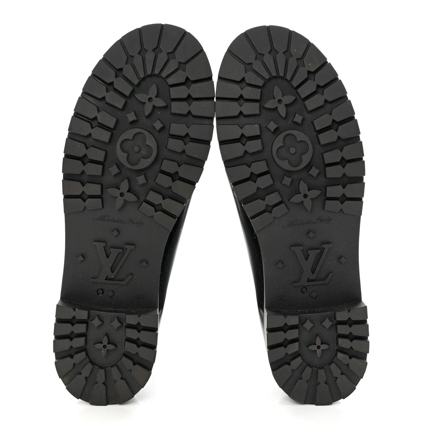 Louis Vuitton Rubber Embossed Monogram Splash Rain Boots 40 Black 5 of 7