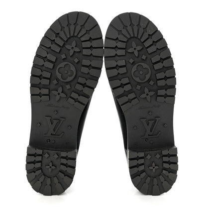 Louis Vuitton Rubber Embossed Monogram Splash Rain Boots 40 Black 5 of 7