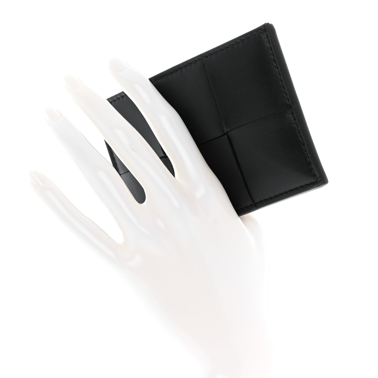 Nappa Maxi Intrecciato Card Holder Black