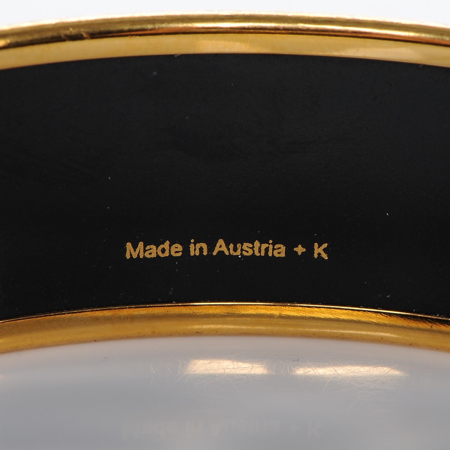 Hermes Enamel Printed Wide Brazil Bracelet 62 4 of 5
