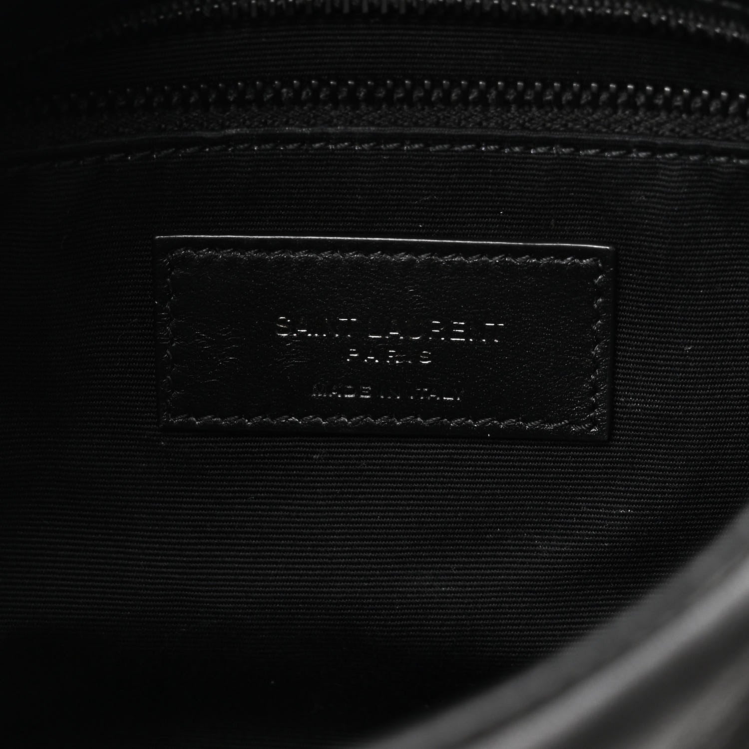 Saint Laurent Lambskin Quilted Toy Loulou Puffer Monogram Monochrome Chain Satchel Black 6 of 11
