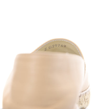Chanel Lambskin CC Espadrilles 37 Beige Black 11 of 16