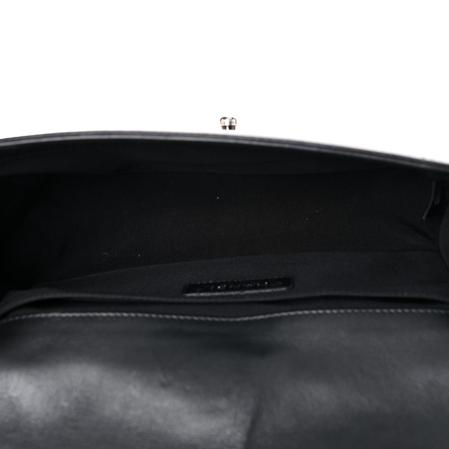 Calfskin Quilted Medium Boy Flap Black