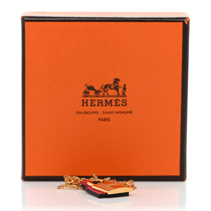 Hermes Swift Small O'Kelly Pendant Necklace Rose Mexico 6 of 6