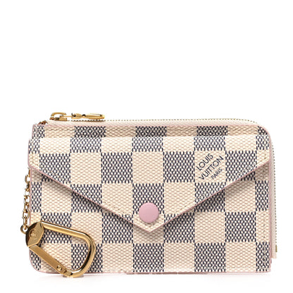 Louis Vuitton Damier Azur Recto Verso Card Holder Rose Ballerine 1 of 6