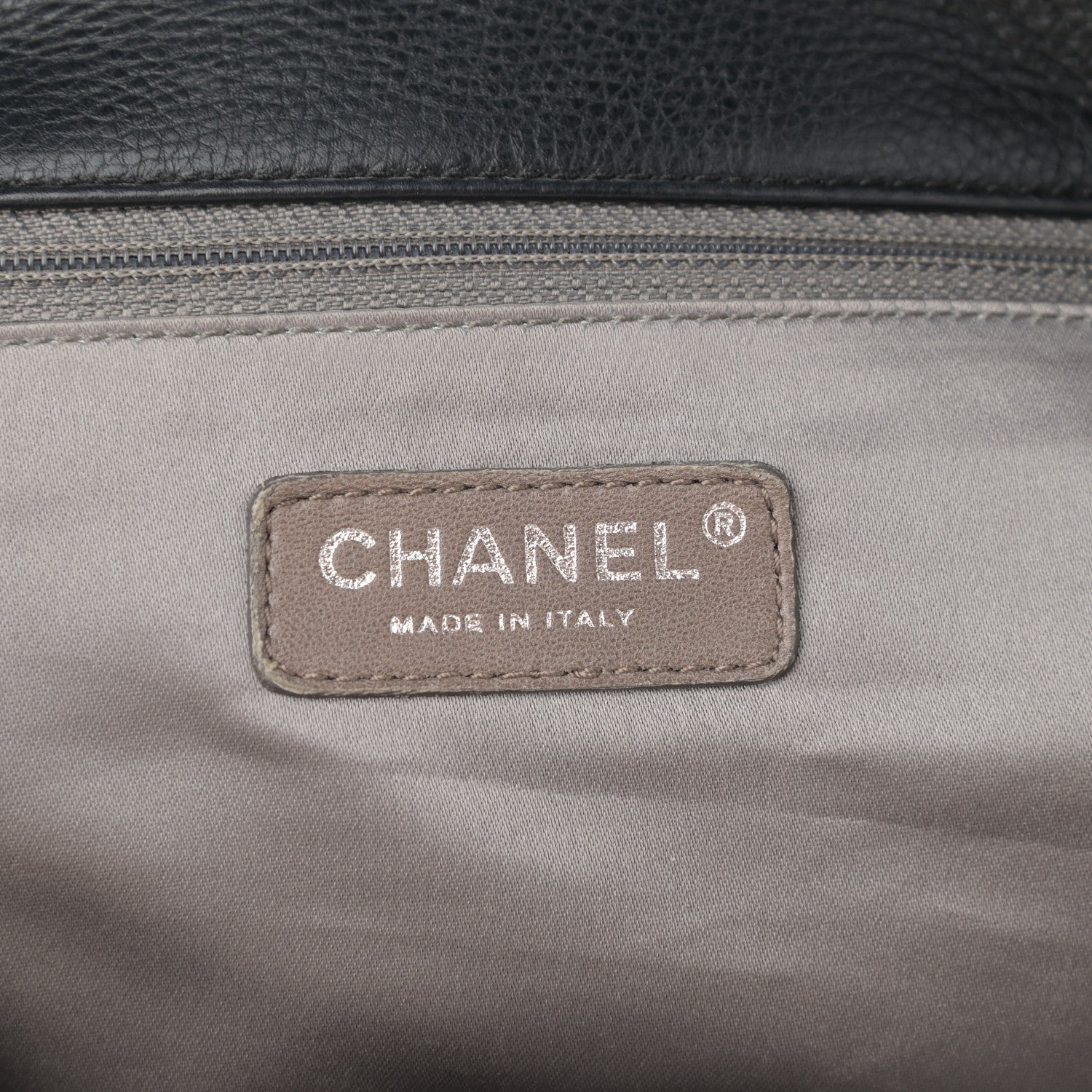 Chanel Calfskin Mademoiselle Lock Shopper Tote Black 6 of 10