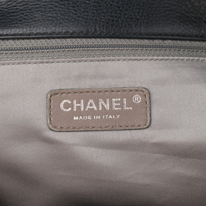 Chanel Calfskin Mademoiselle Lock Shopper Tote Black 6 of 10