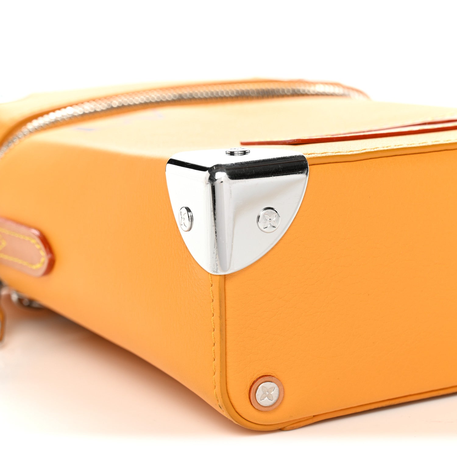Louis Vuitton Calfskin N°7 Vertical Box Trunk Yellow 8 of 9