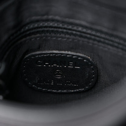 Chanel Lambskin Flap Waist Belt Bag 70 28 Black 6 of 11