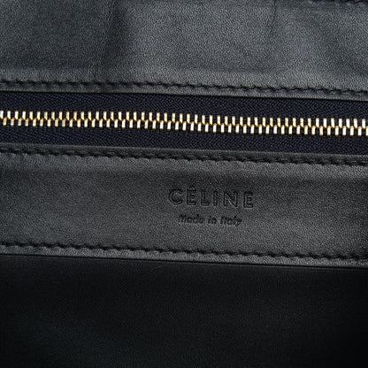 Celine Lambskin Horizontal Cabas Black 6 of 7