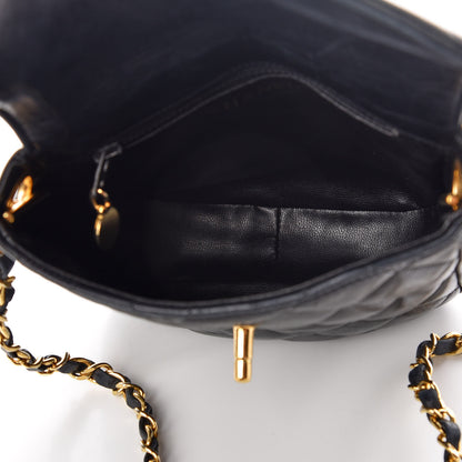 Chanel Lambskin Quilted Mini Flap Black 7 of 13