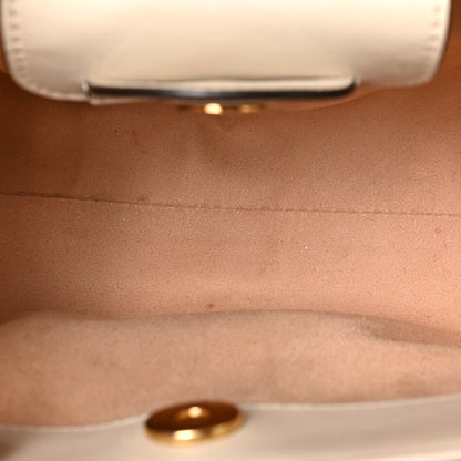 Gucci Wonka Grain Calfskin Mini Diana Tote Bag Mystic White Orange Fluo 5 of 9