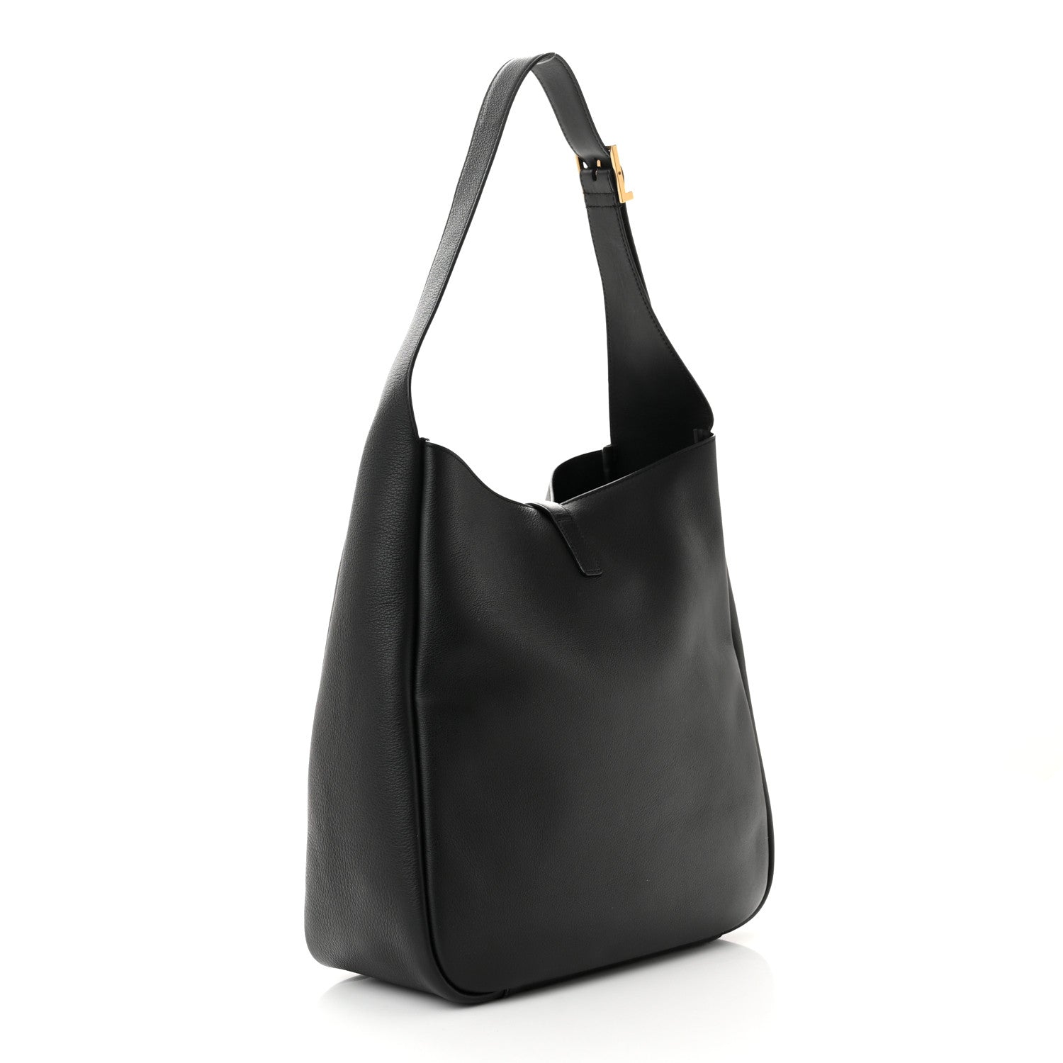 Saint Laurent Smooth Calfskin Large Le 5 A 7 Soft Hobo Black 3 of 10