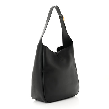 Saint Laurent Smooth Calfskin Large Le 5 A 7 Soft Hobo Black 3 of 10
