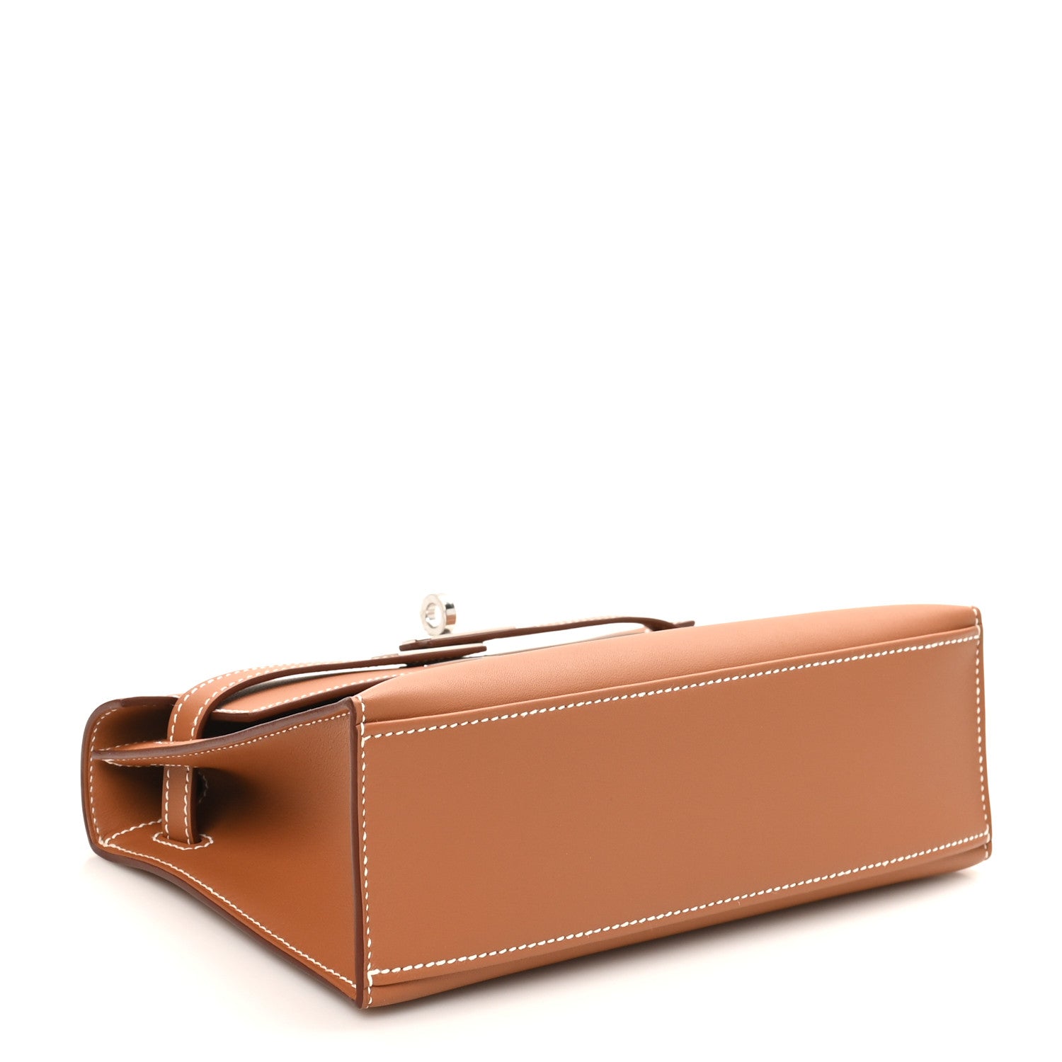 Hermes Swift Kelly Pochette Clutch Gold 4 of 11