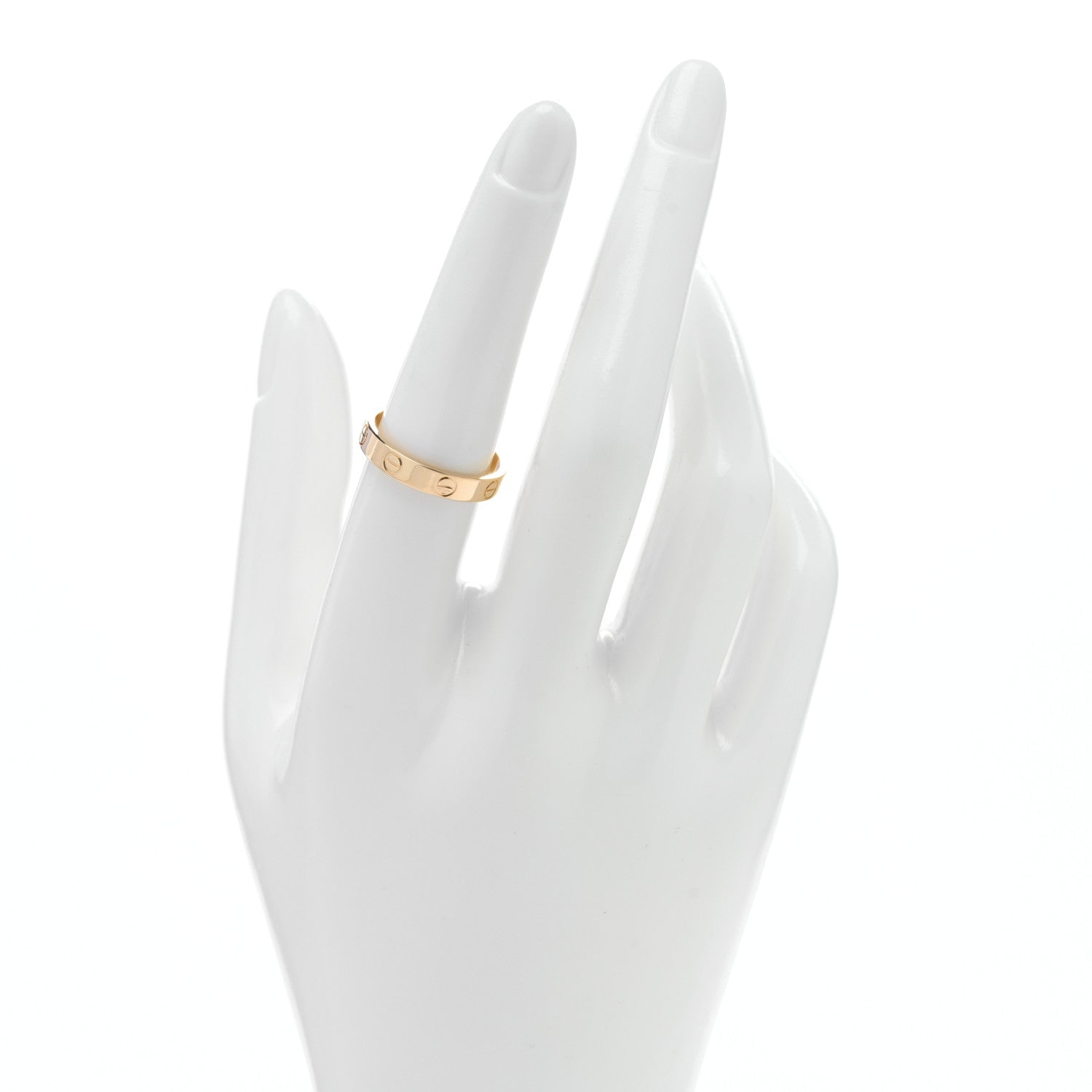 Cartier 18K Yellow Gold 3.5mm LOVE Wedding Band Ring 55 7.25 2 of 4