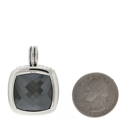 David Yurman Sterling Silver Hematine 20mm Albion Enhancer Pendant 2 of 3