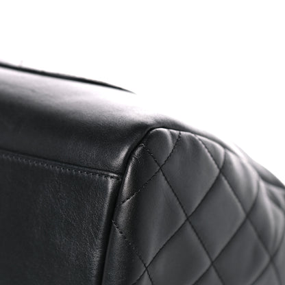 Chanel Calfskin Chain 20s Signature Hobo Black 11 of 14