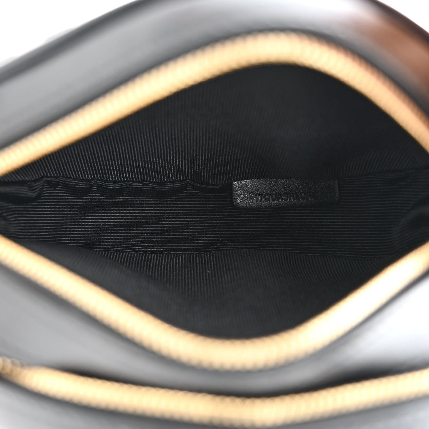 E-Canvas Calfskin Icon Stripe Louise Bag Archive Beige