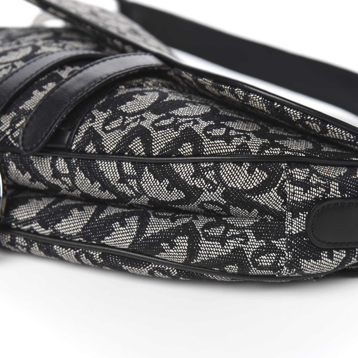 Christian Dior Monogram Saddle Bag Black 9 of 11