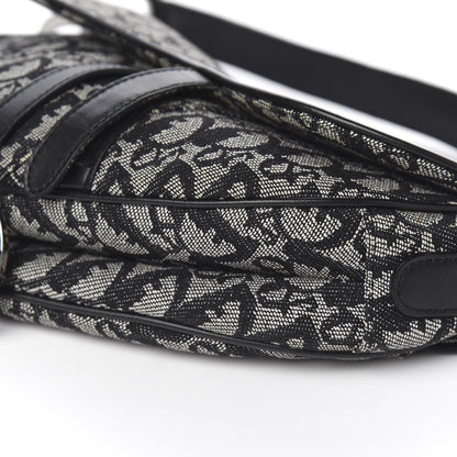 Christian Dior Monogram Saddle Bag Black 9 of 11