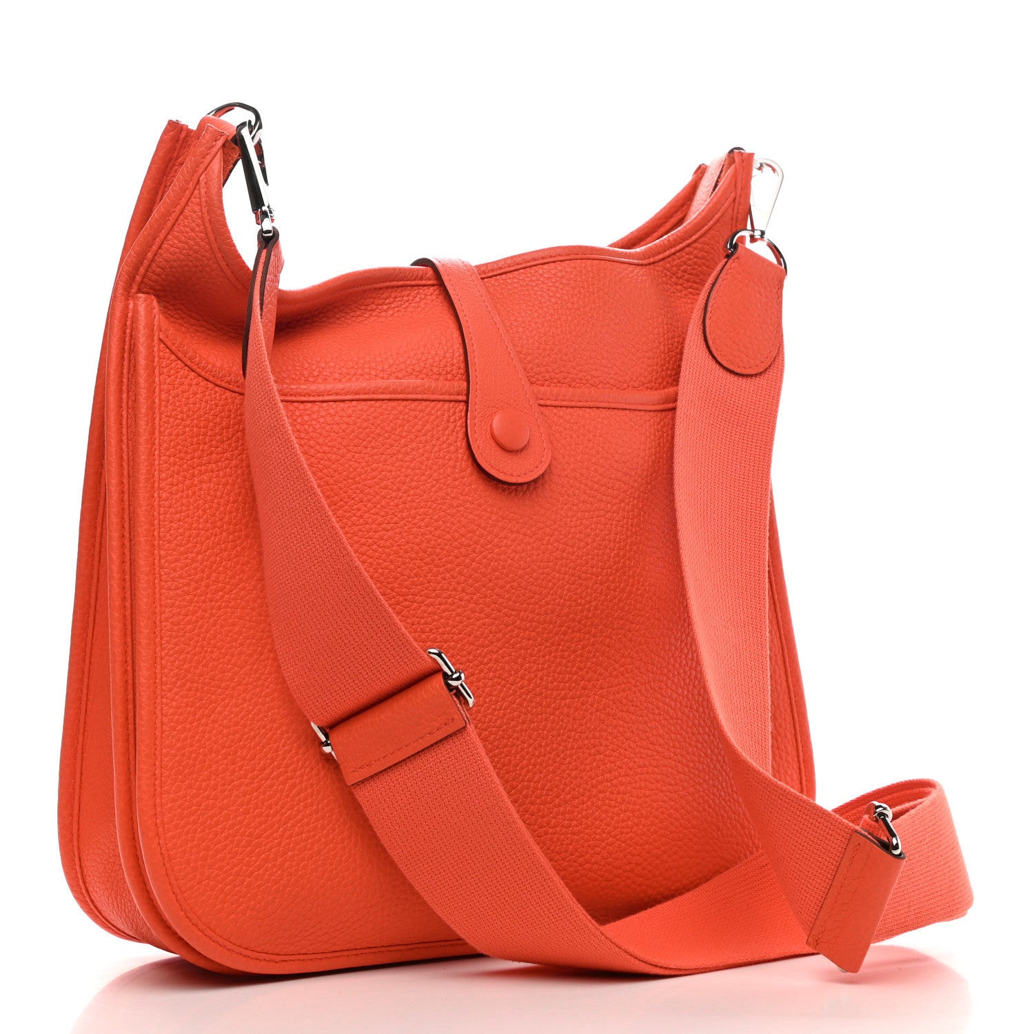 Hermes Taurillon Clemence Evelyne III PM Orange Poppy 2 of 10