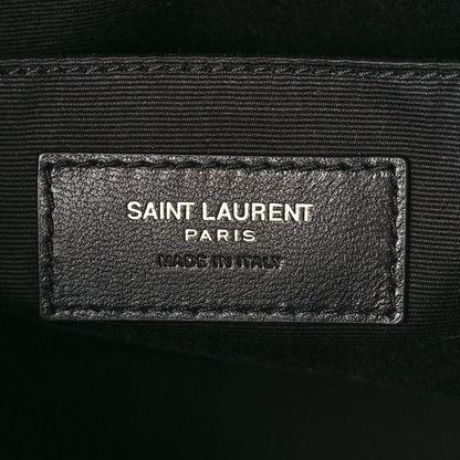 Saint Laurent Calfskin Matelasse Monogram Lou Camera Bag Black 6 of 11
