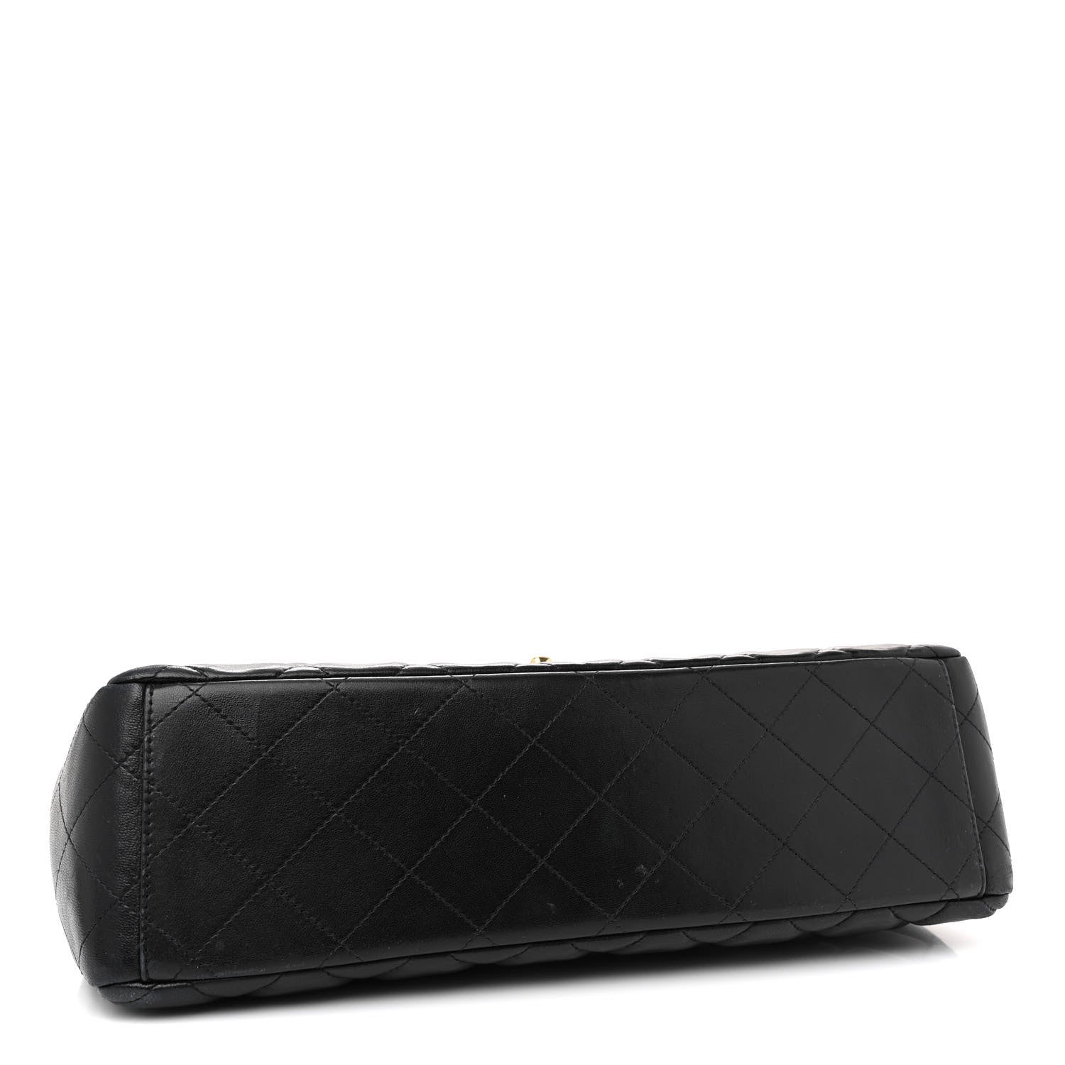Chanel Lambskin Quilted Maxi Single Flap Black 4 of 12