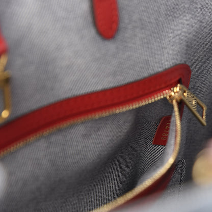 Louis Vuitton Denim Damier Monogram Onthego Blue Rouge 9 of 10