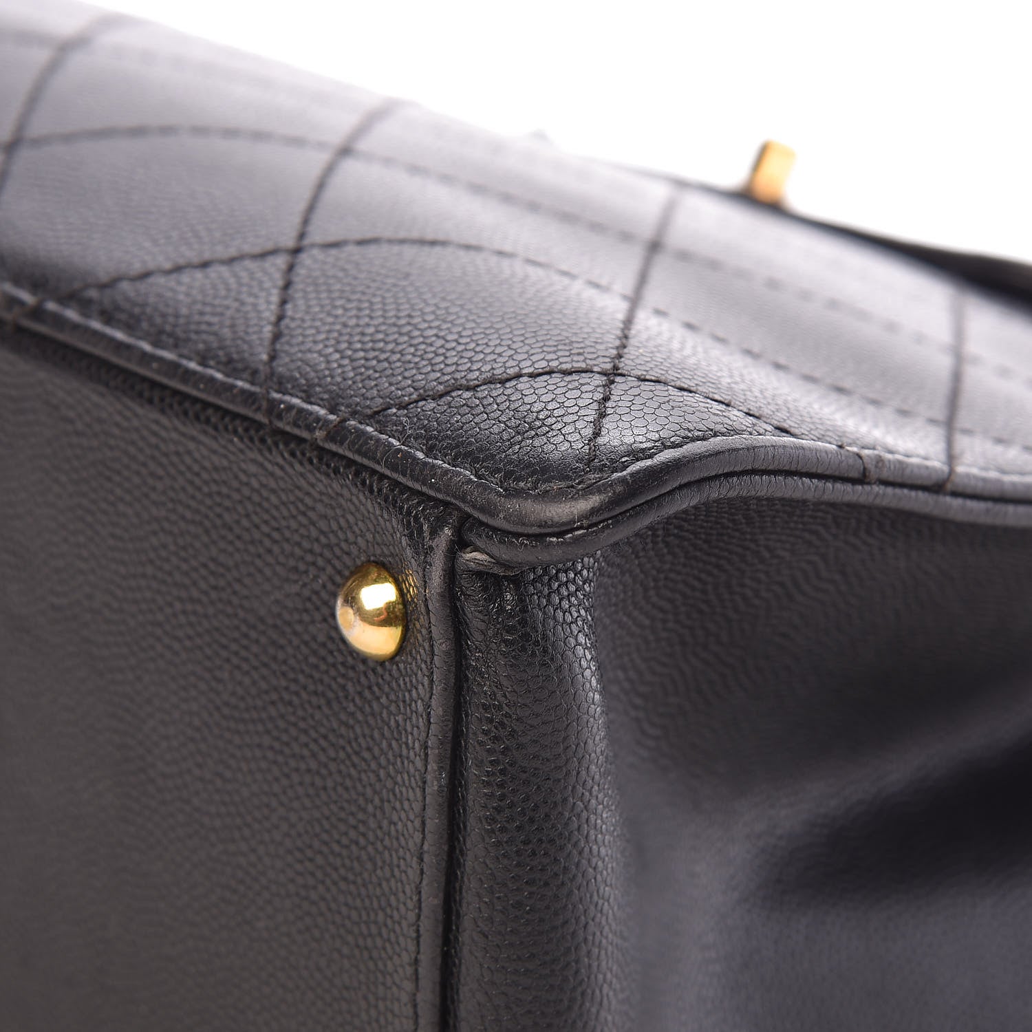 Chanel Caviar Stitched Shopper Tote Black 11 of 30