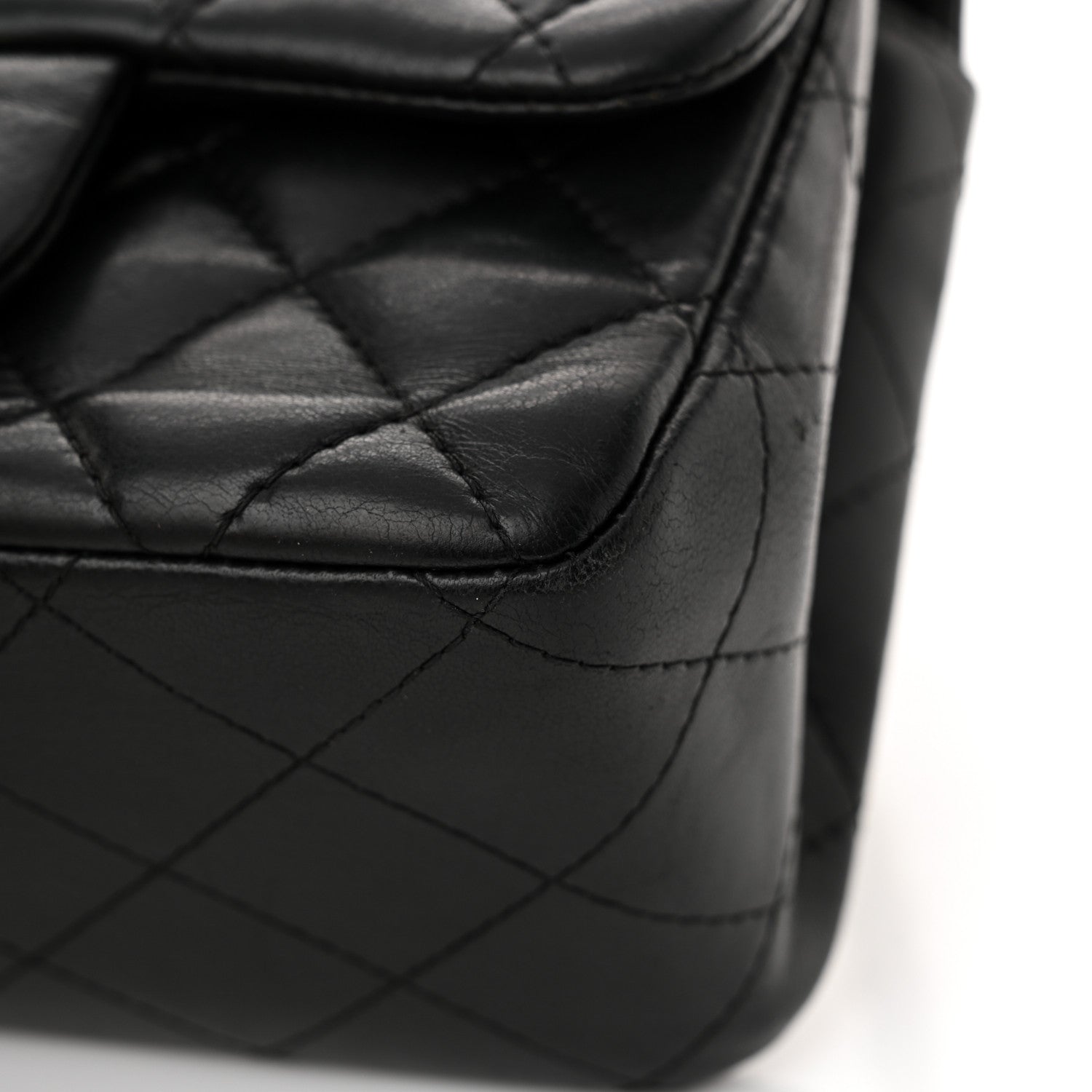 Chanel Lambskin Quilted Mini Square Flap Black 11 of 12