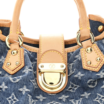 Louis Vuitton Monogram Denim Pleaty  Blue 7 of 9
