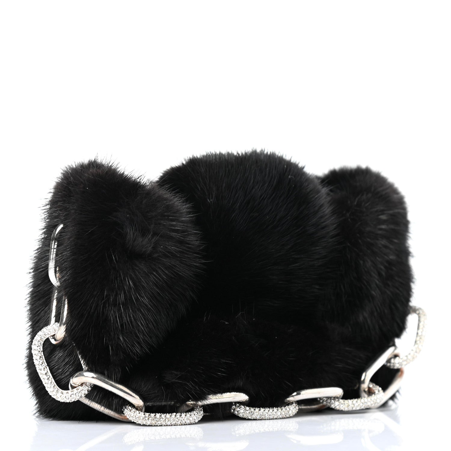 Alexander Wang Fur Micro Mini CEO Bag Black 3 of 8