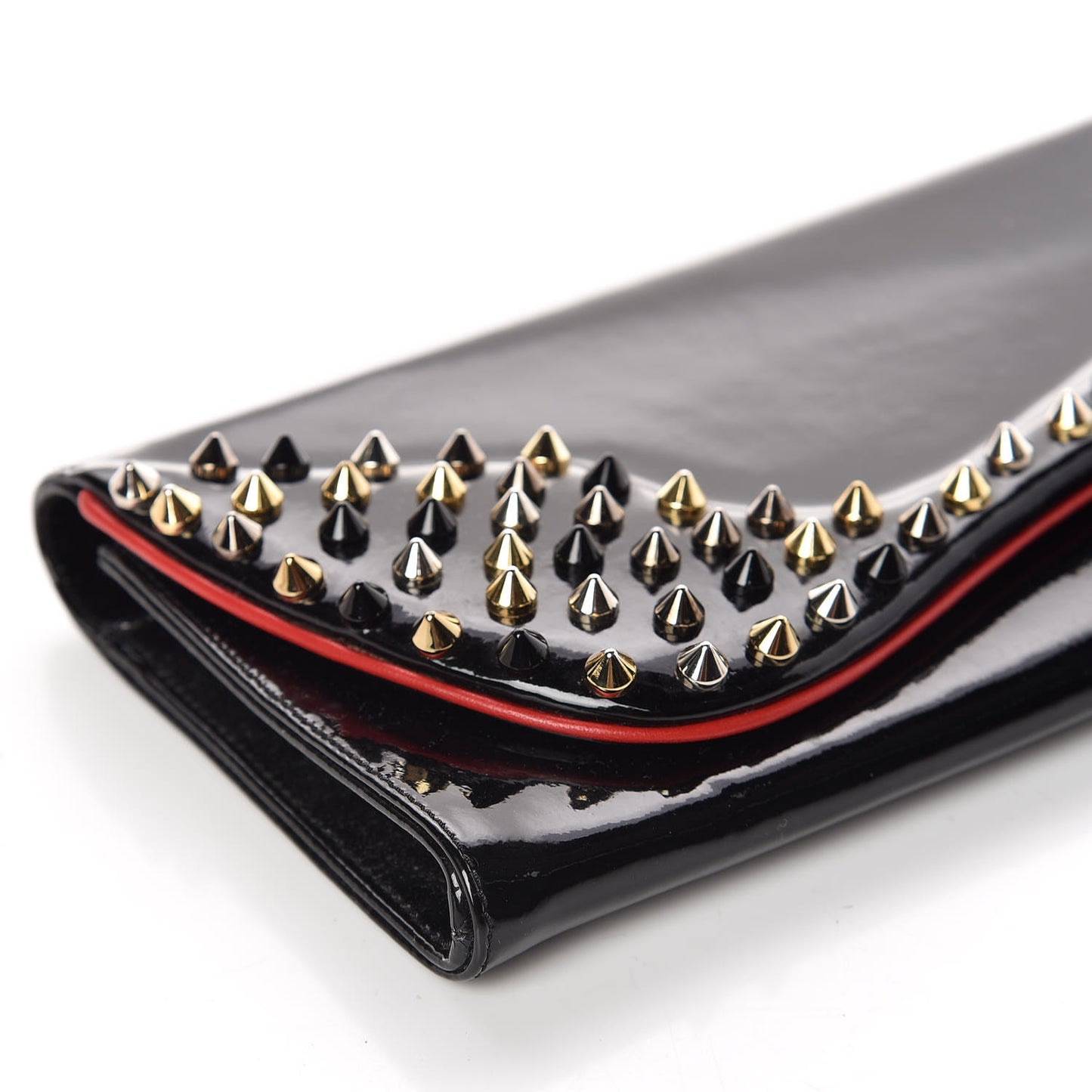 Patent Spikes Pigalle Clutch Black Mix