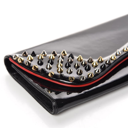 Christian Louboutin Patent Spikes Pigalle Clutch Black Mix 7 of 10