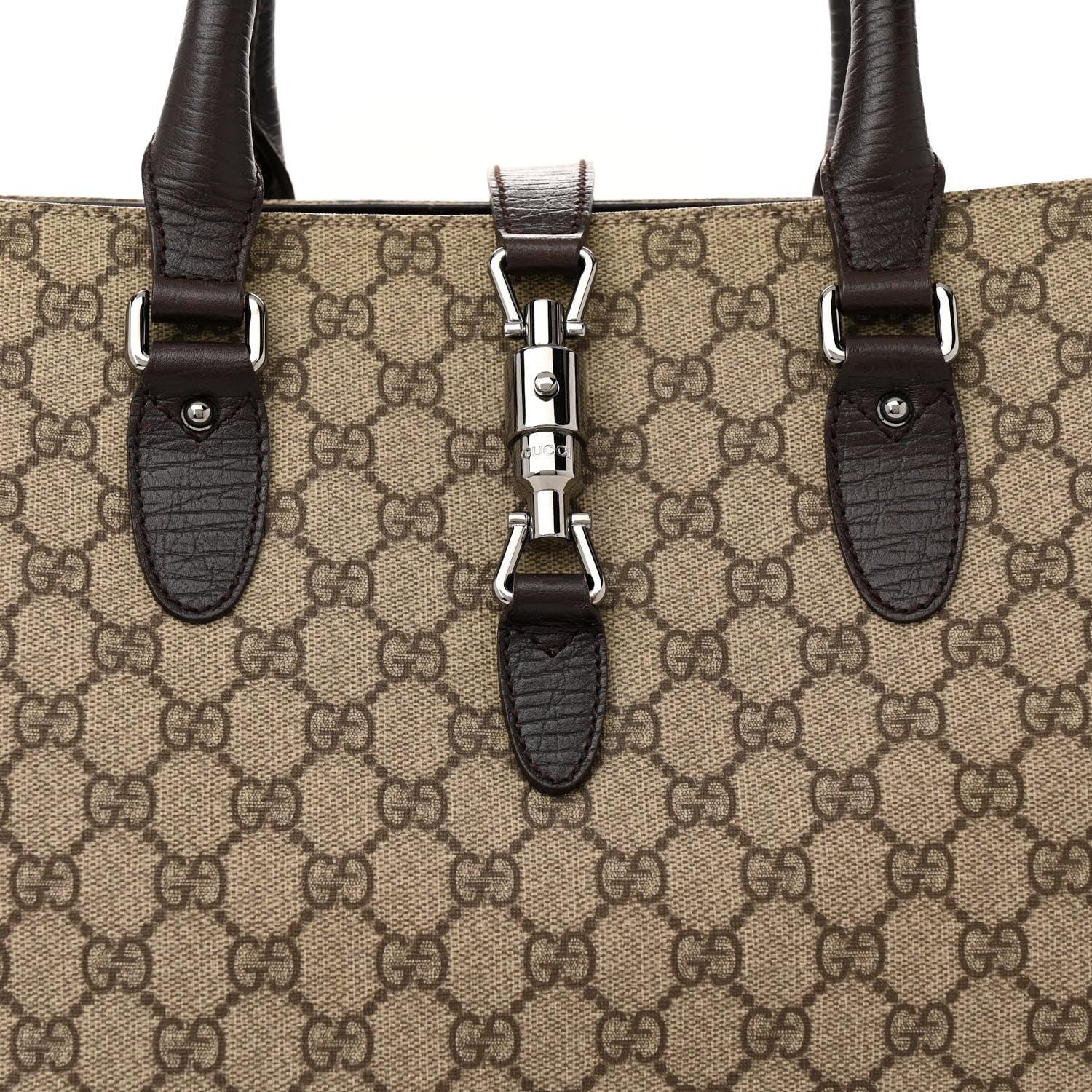 Gucci GG Plus Monogram tote dark brown
Piston Lock Tote Dark Brown 9 of 14