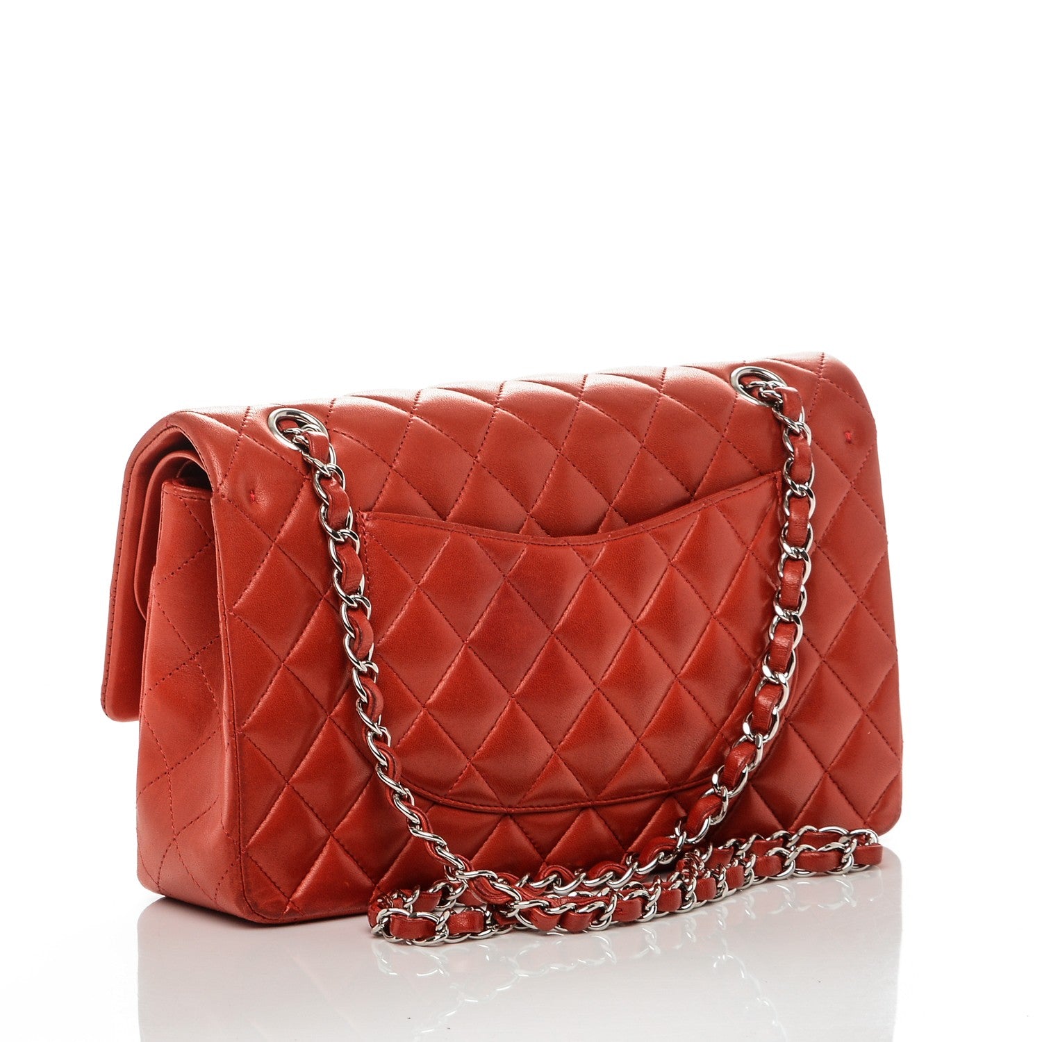 Chanel Lambskin Quilted Medium Double Flap Red 3 of 7