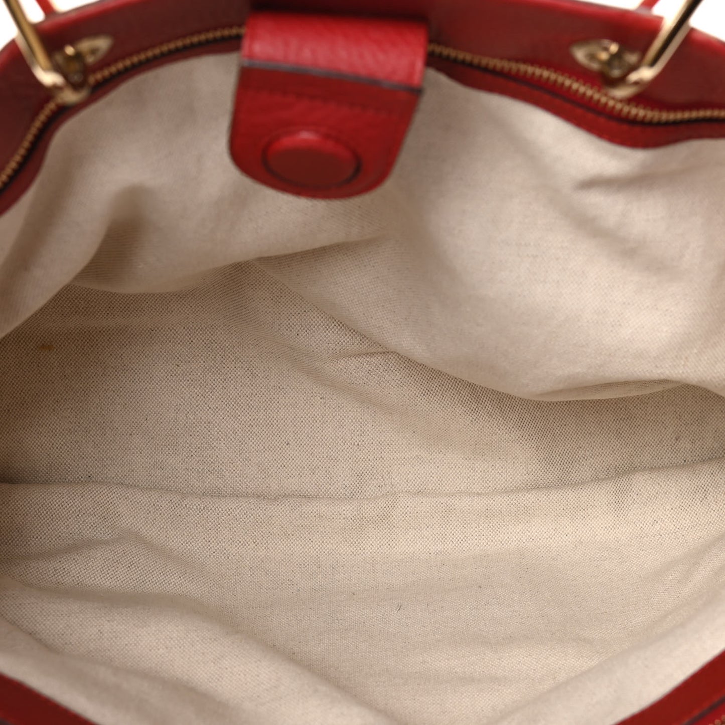 Calfskin Large Bamboo Shopper Tote Red