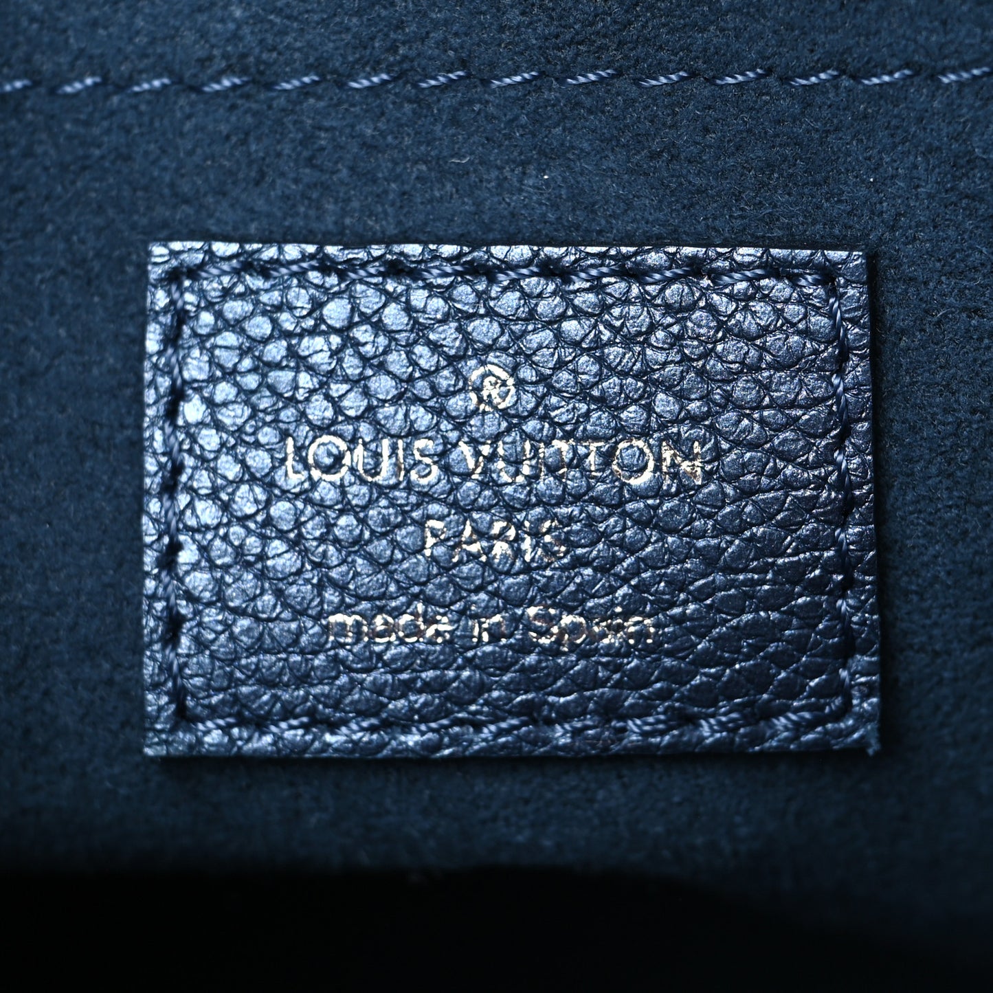 Metallic Empreinte Monogram Giant Speedy Bandouliere 20 Navy Nacre