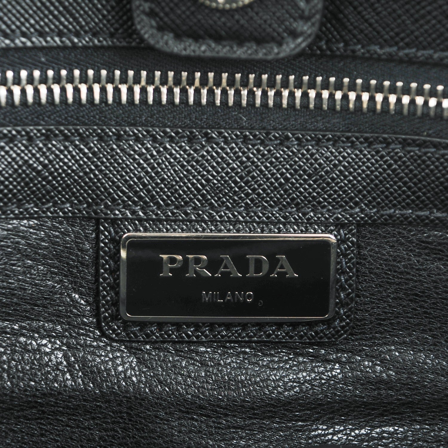 Prada Saffiano Travel Tote Nero Black 6 of 9